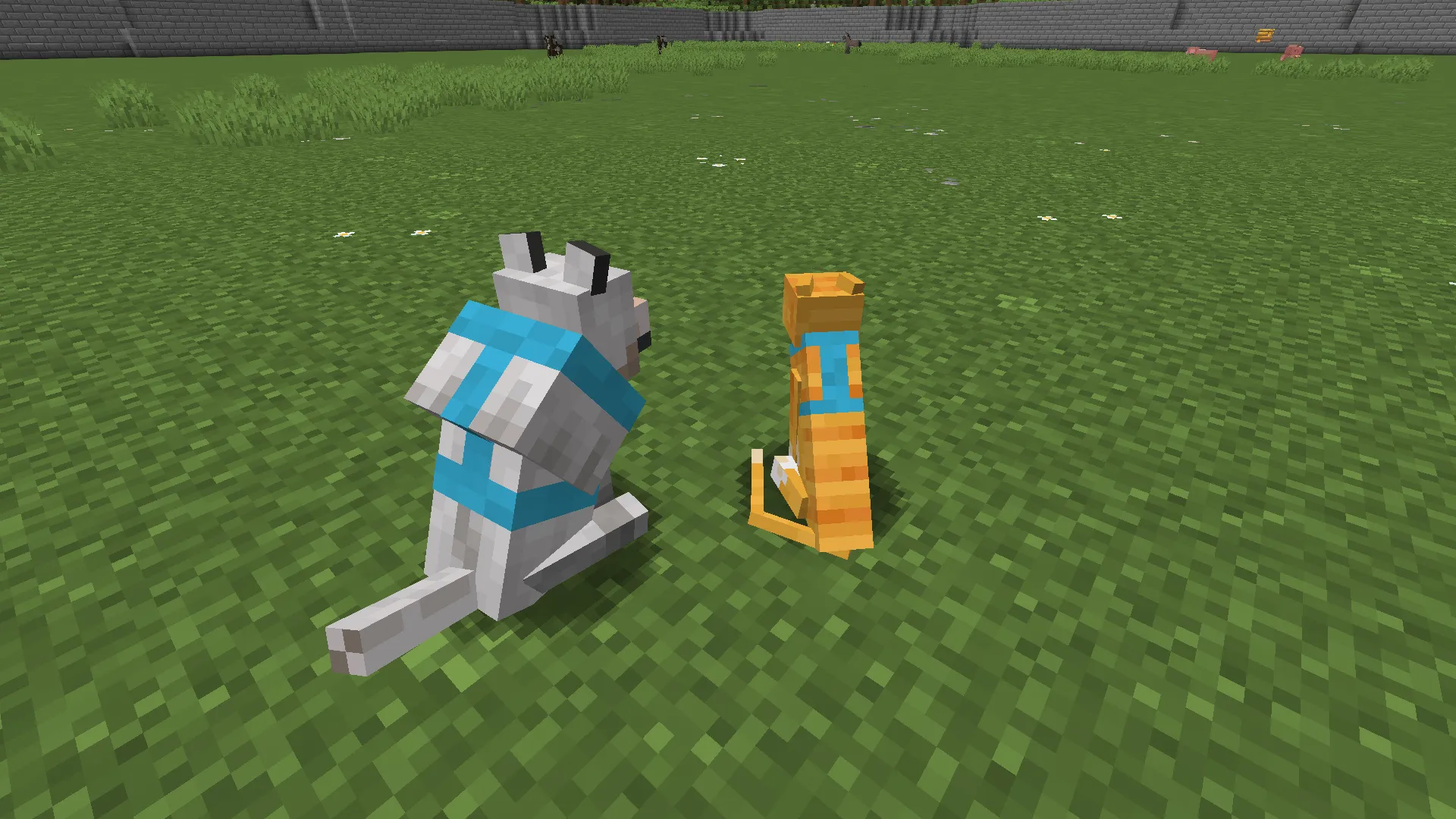 Harness for dogs and cats — скриншот 1 (Текстуры, Minecraft)