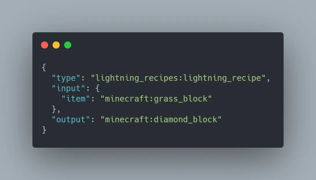 Lightning Recipes, Моды, Minecraft