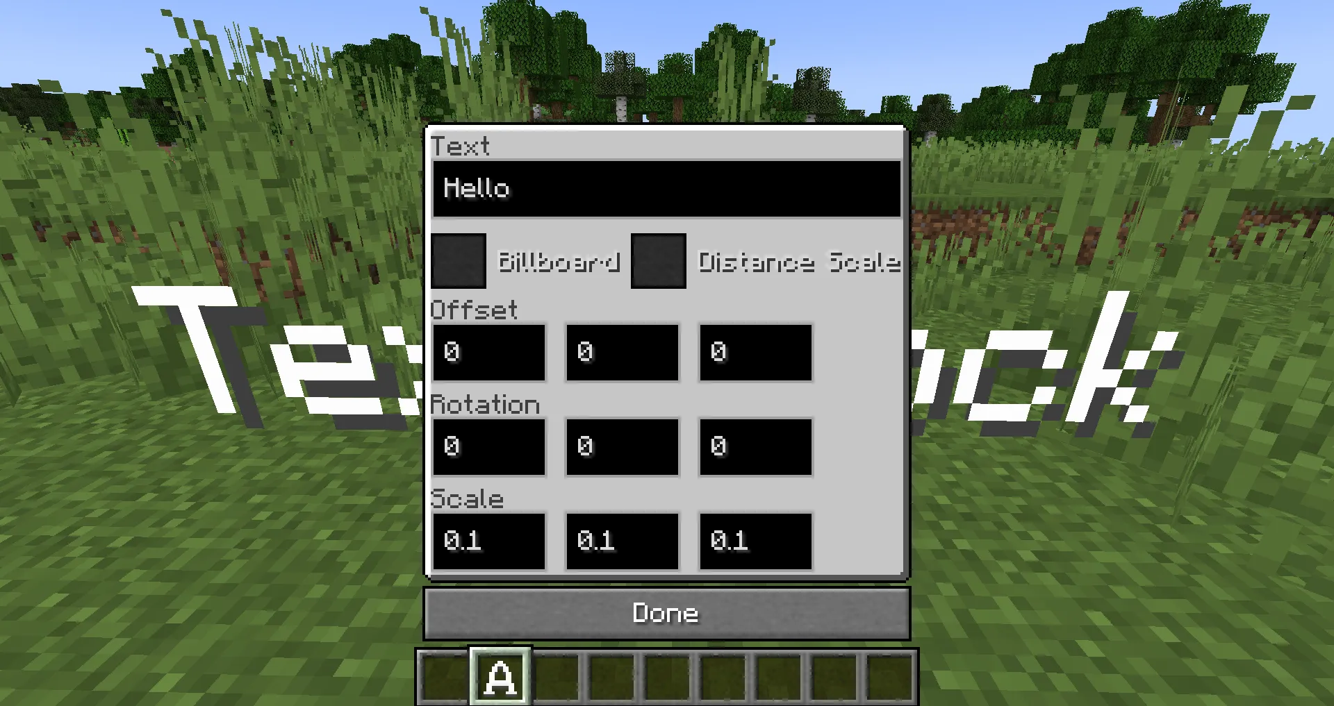 Text Block, Моды, Minecraft