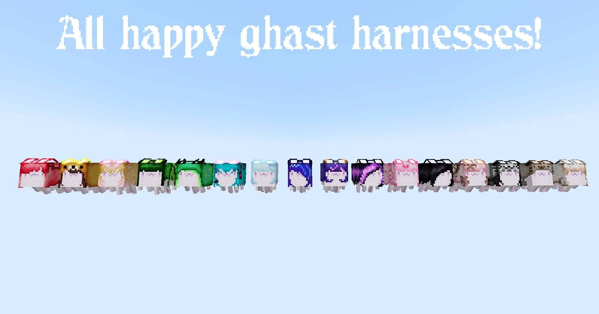 Luvstar’s Kawaii Happy Ghasts — скриншот 2 (Текстуры, Minecraft)