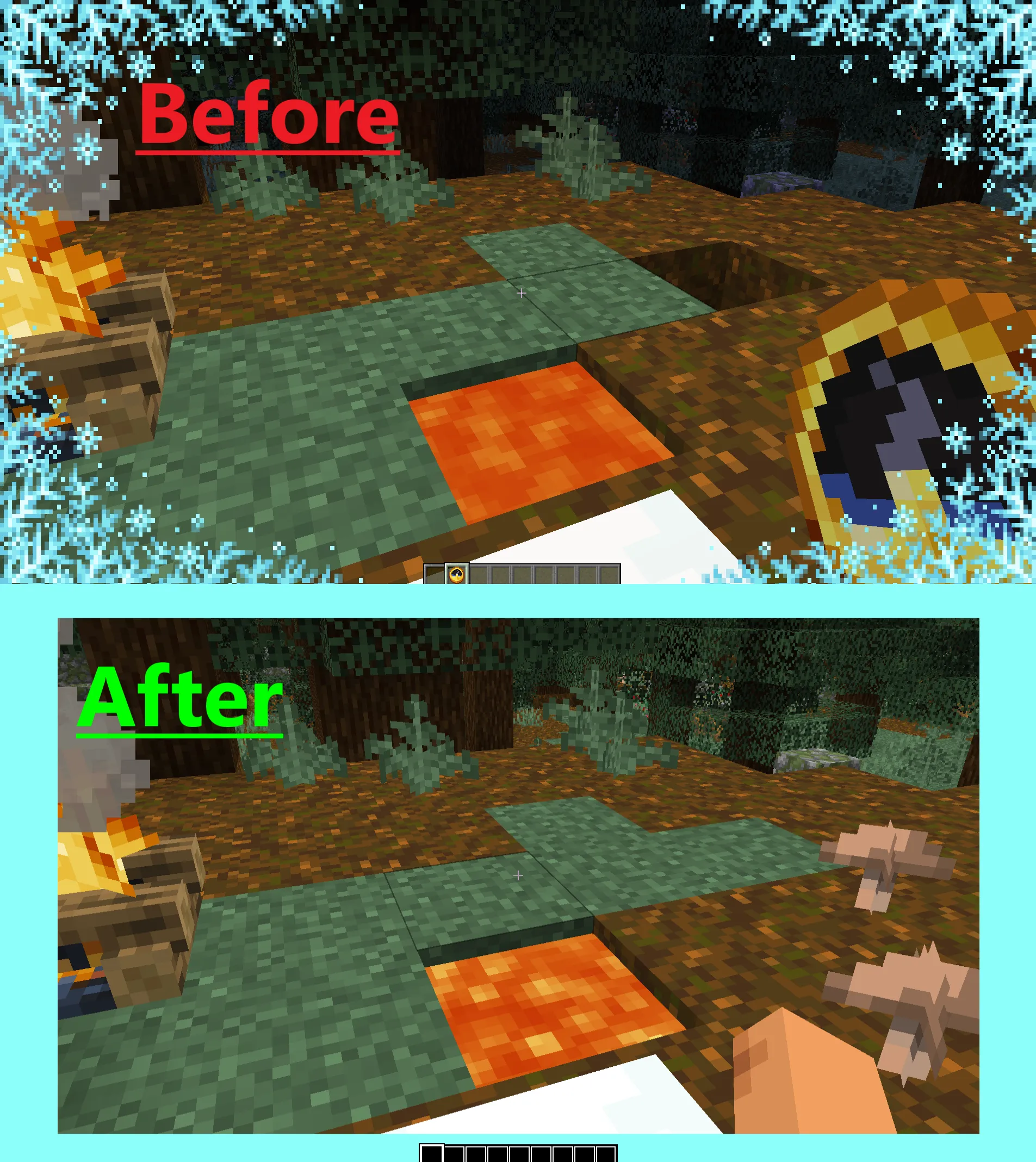 Clear Vision plus, Текстуры, Minecraft