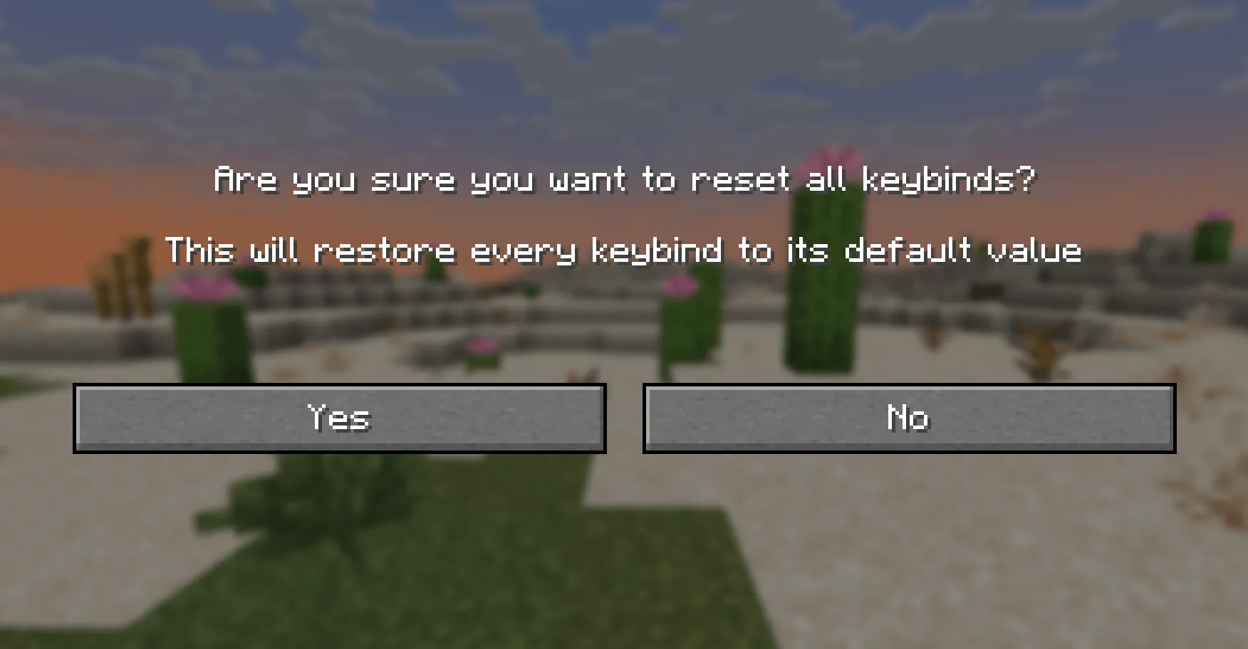 Reset Controls Confirmation, Моды, Minecraft