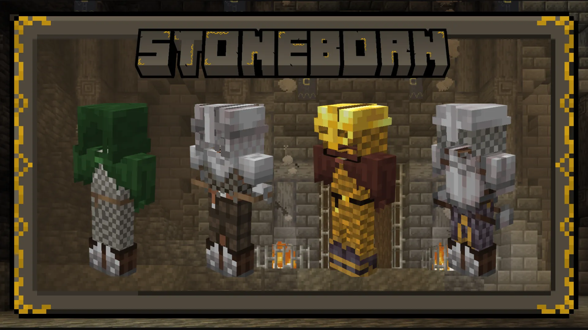 STONEBORN - Dwarven-Fantasy Inspired Gear Overhaul, Текстуры, Minecraft