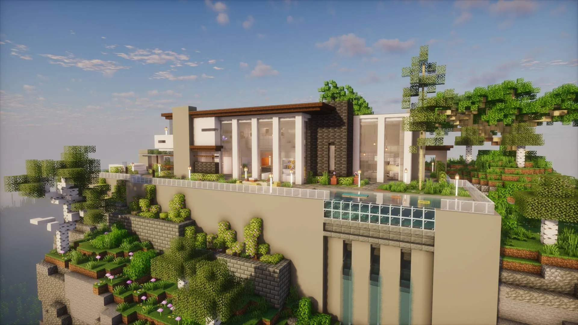 Modern Mansion - Survival Spawn — скриншот 2 (Карты, Minecraft)