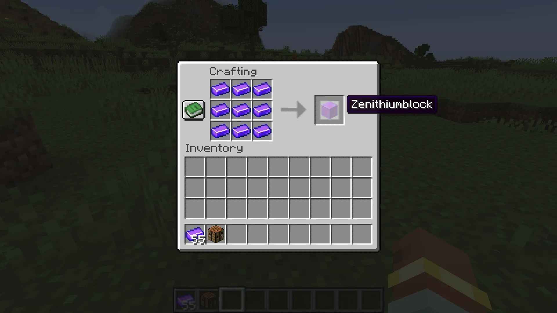 Zenithium, Аддоны, Minecraft