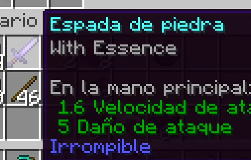 esencia tools unbreakables — скриншот 1 (Моды, Minecraft)