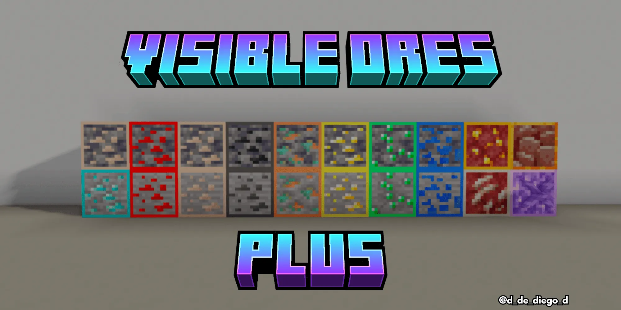Visible Og Ores Plus — скриншот 1 (Текстуры, Minecraft)