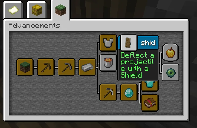 Idiotic Advancement Names — скриншот 1 (Текстуры, Minecraft)