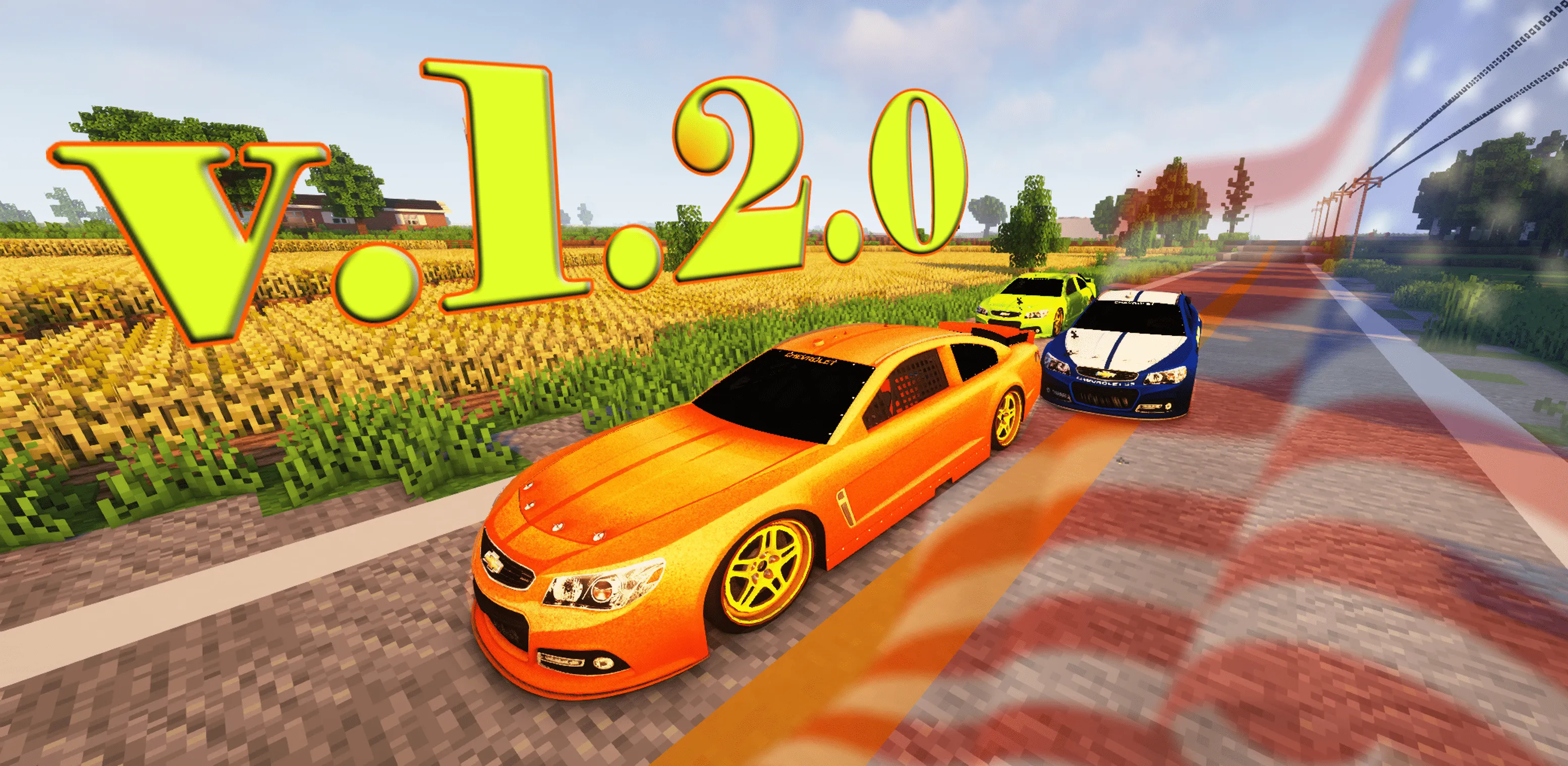 Asphalt 8 Cars [Immersive vehicles / MTS / IV], Моды, Minecraft