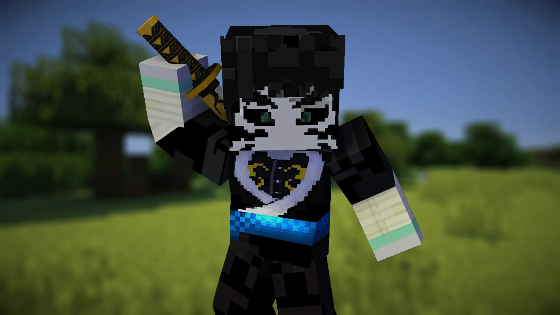 Kaigaku katana from anime demon slayer — скриншот 4 (Текстуры, Minecraft)