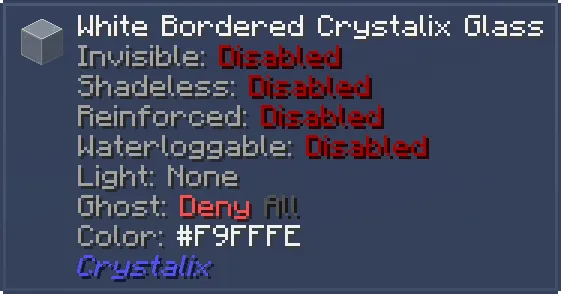 Crystalix, Моды, Minecraft