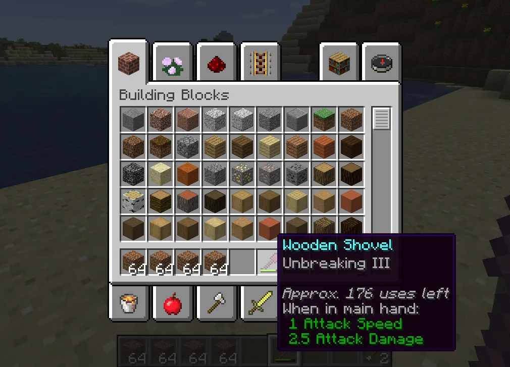 Items Don't Break! — скриншот 1 (Моды, Minecraft)