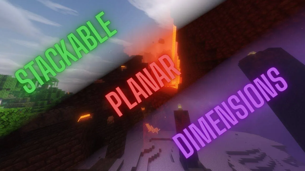 Stackable Planar Dimensions — скриншот 1 (Моды, Minecraft)