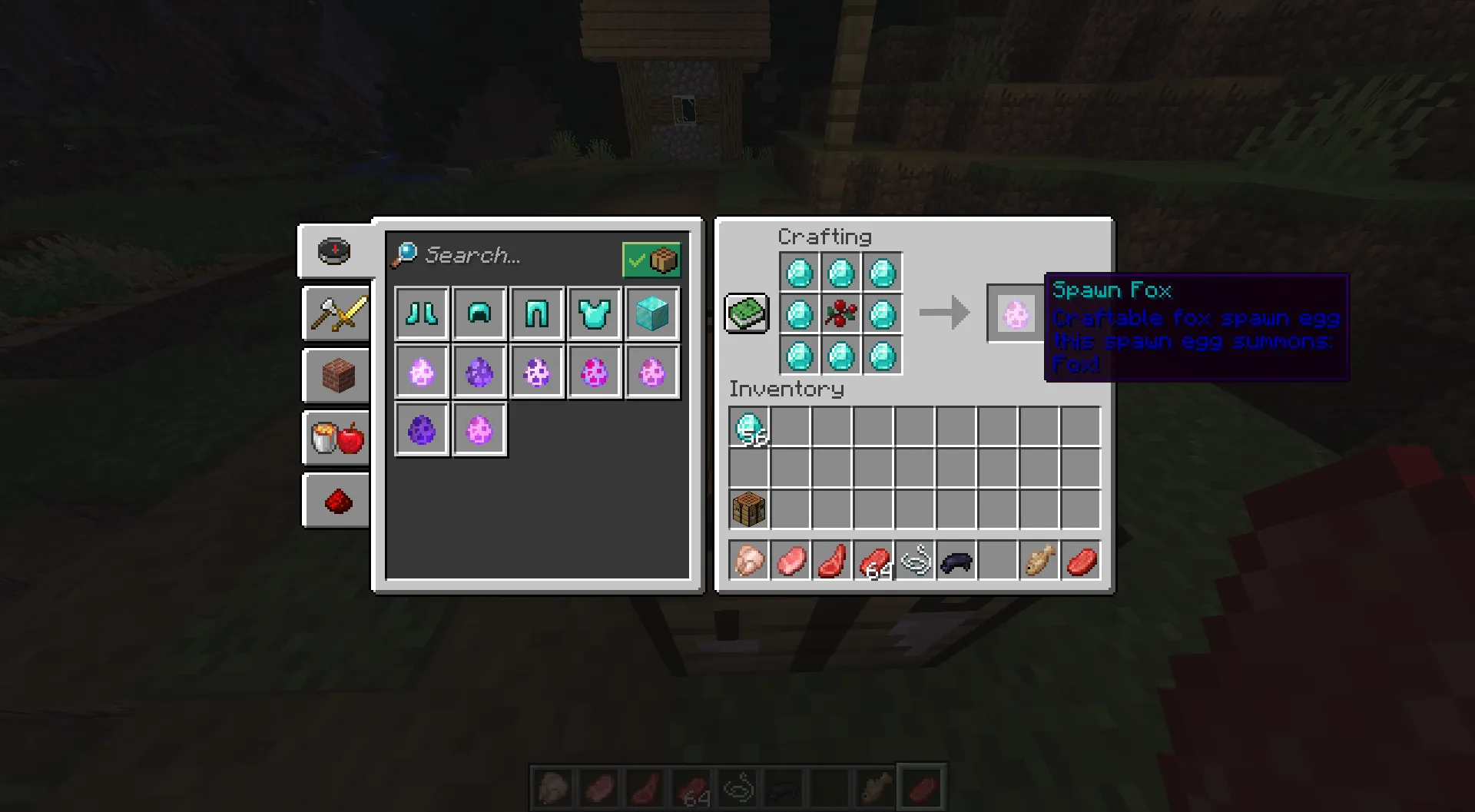 Craftable Spawn eggs — скриншот 1 (Плагины, Minecraft)