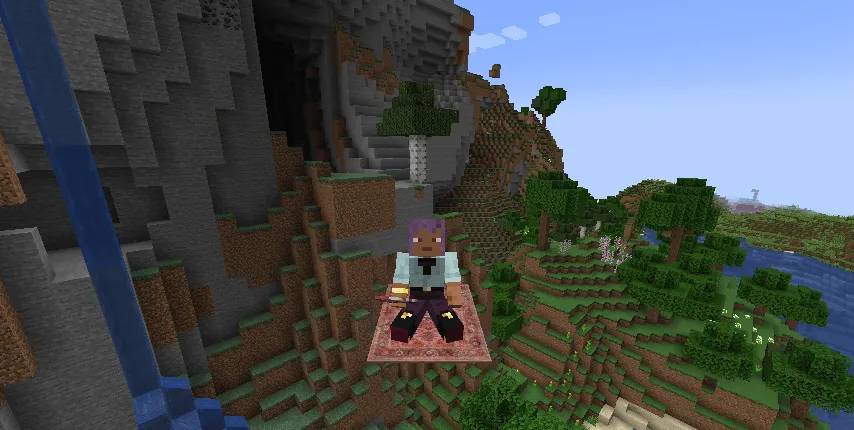 Fairy Tale Elements (giant beanstalk, magic carpet, dig-stick, hit-stick..) — скриншот 2 (Моды, Minecraft)