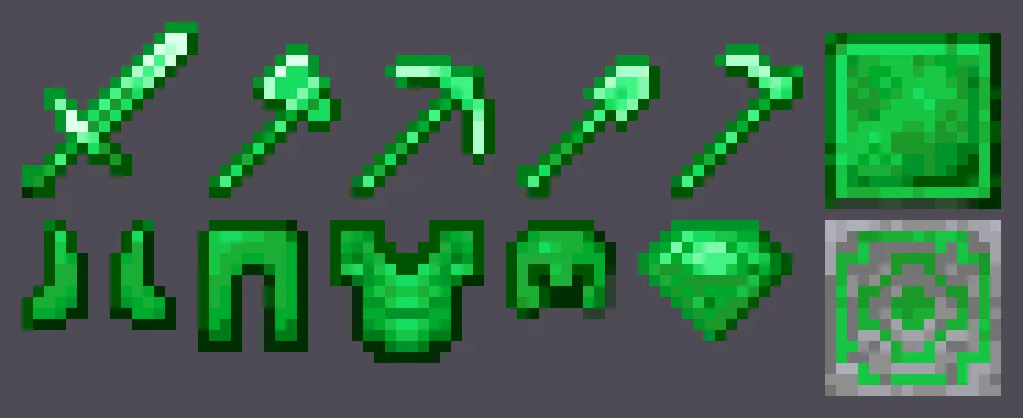 Emeraldite — скриншот 1 (Текстуры, Minecraft)