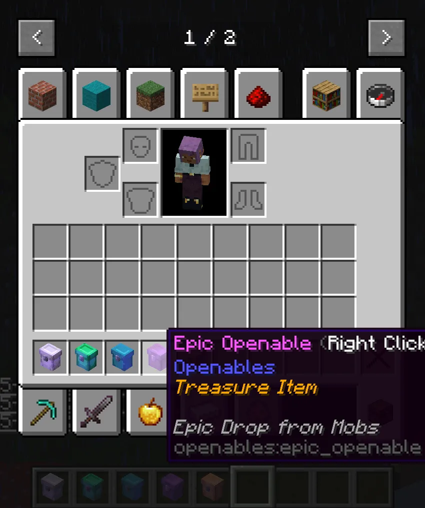 Openables, Моды, Minecraft