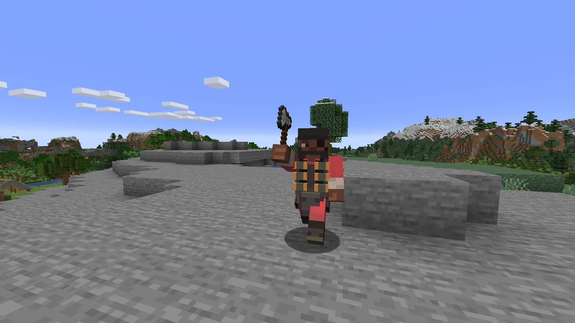 Team Fortress 2 Mercenary Illagers Pack — скриншот 1 (Текстуры, Minecraft)