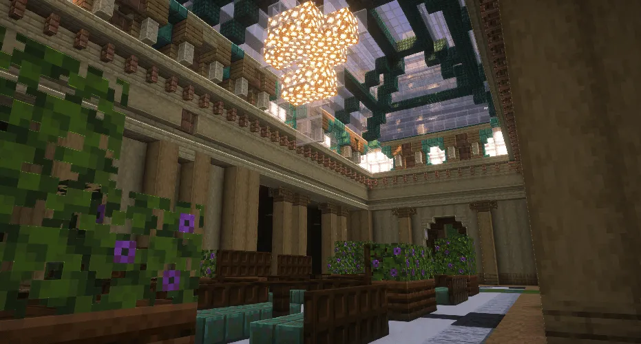 Seaside Plaza | A detailed modern boardwalk city | PaleoTech, Карты, Minecraft