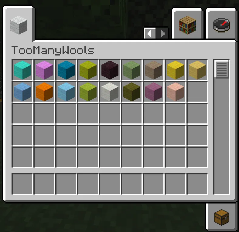 TooManyWools — скриншот 1 (Моды, Minecraft)