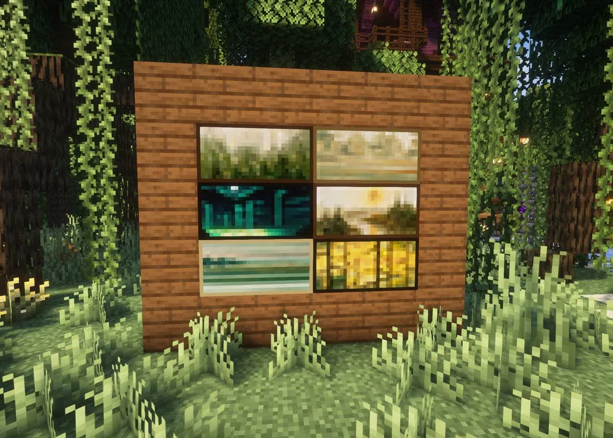 Landscape Paintings by Luiza Niechoda, Дата-паки, Minecraft