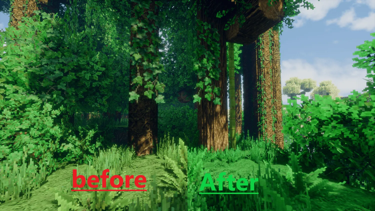 HexaBiome NatureGreen, Текстуры, Minecraft
