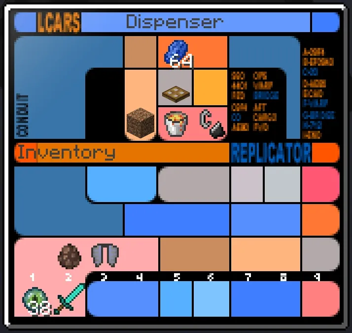 LCARS GUI — скриншот 2 (Текстуры, Minecraft)