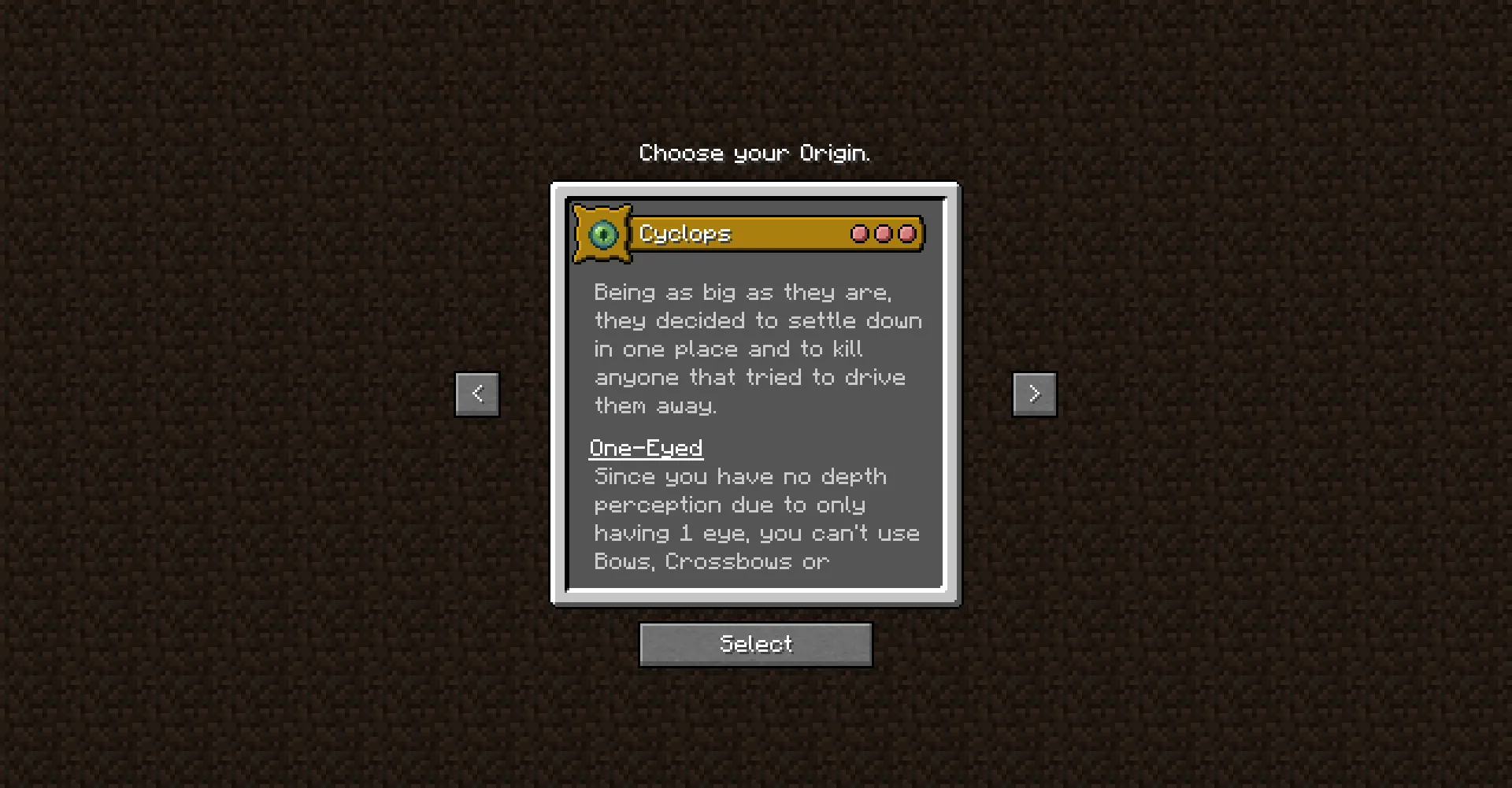 Mystic Origins, Аддоны, Minecraft