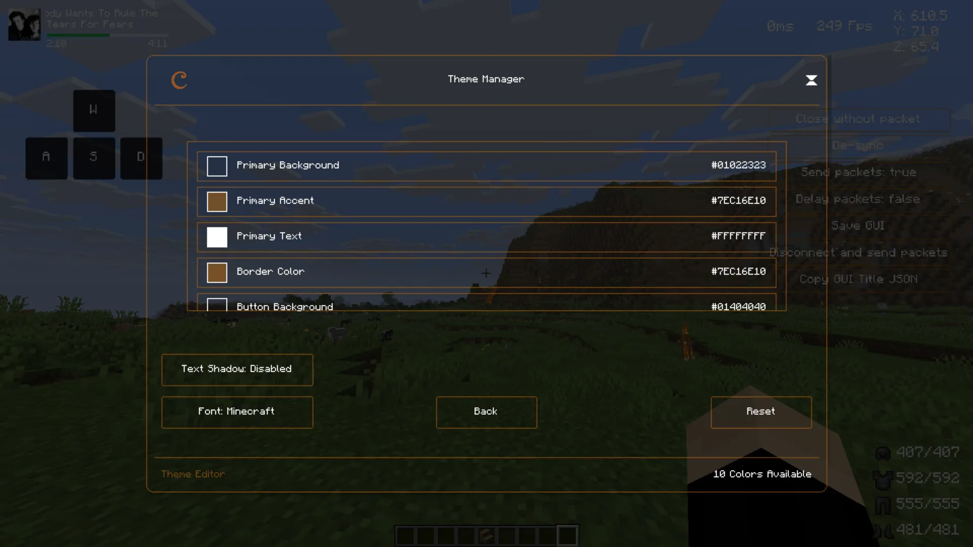 Cinnamon Client — скриншот 4 (Моды, Minecraft)
