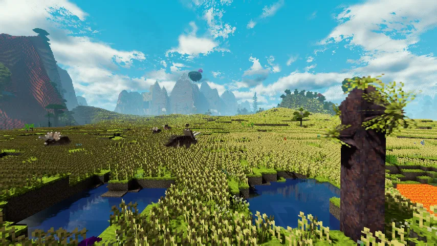 Escape from Jurassic Planet — скриншот 1 (Модпаки, Minecraft)