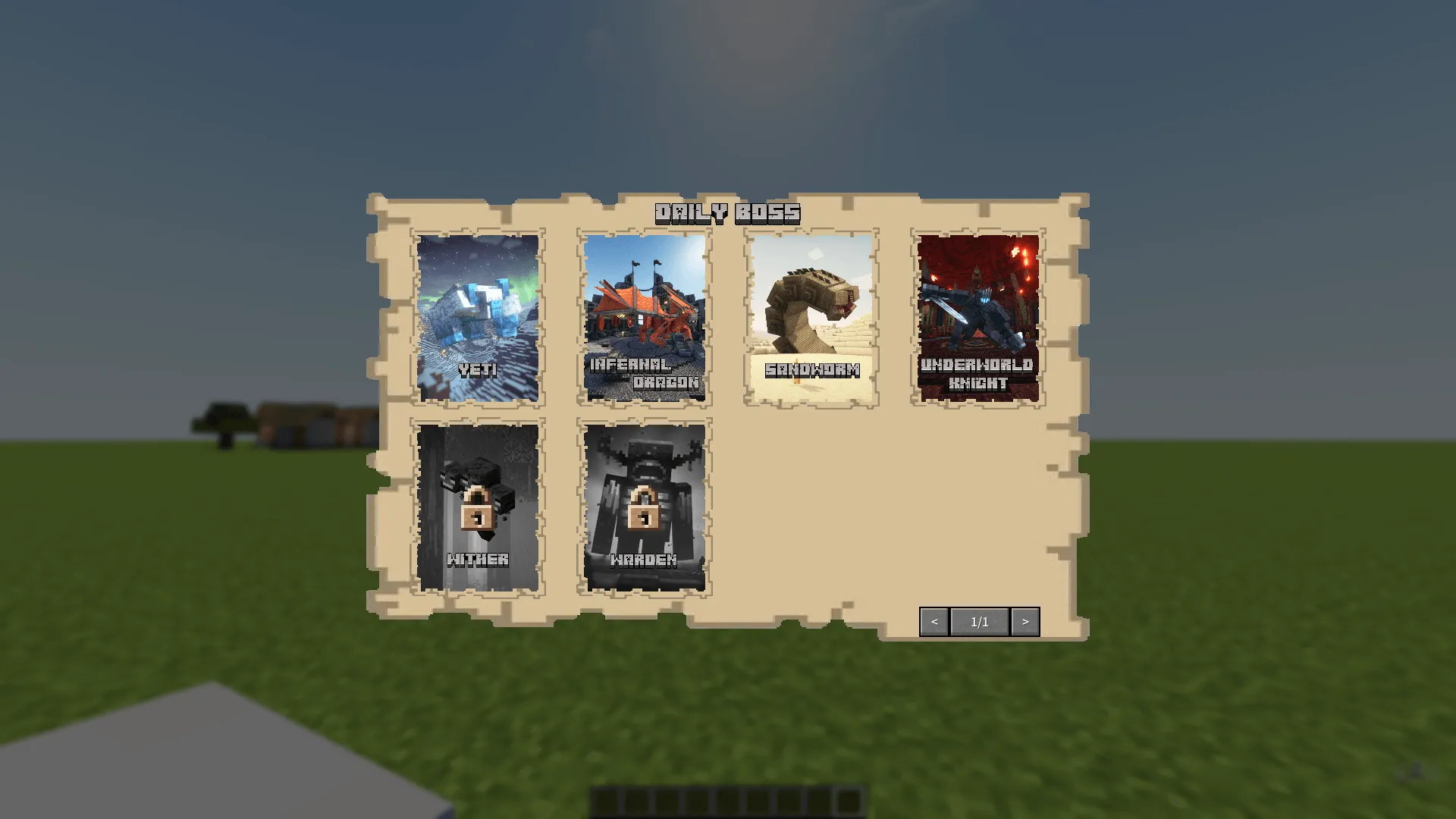 Daily Boss x Bosses'Rise — скриншот 1 (Моды, Minecraft)
