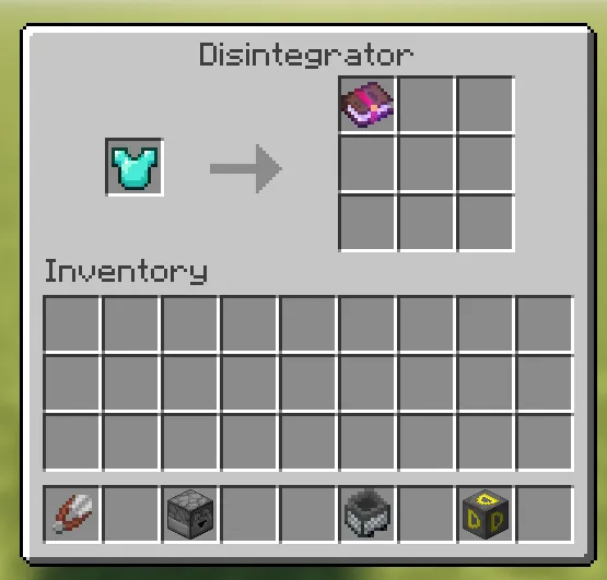 Disintegrator, Моды, Minecraft