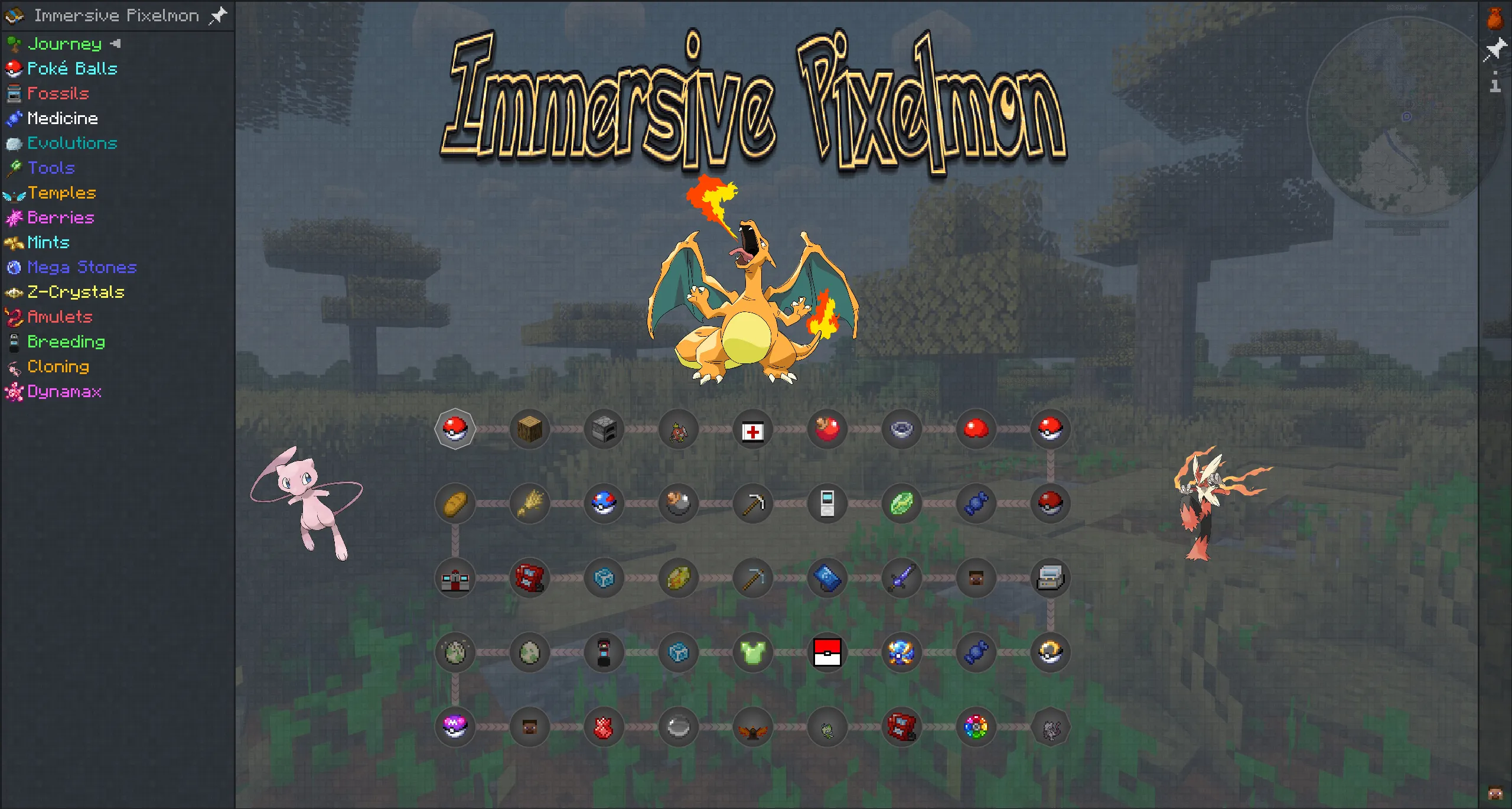 Immersive Pixelmon - A New Pokemon Era (with Distant Horizons, Pixelmon & Quests), Модпаки, Minecraft