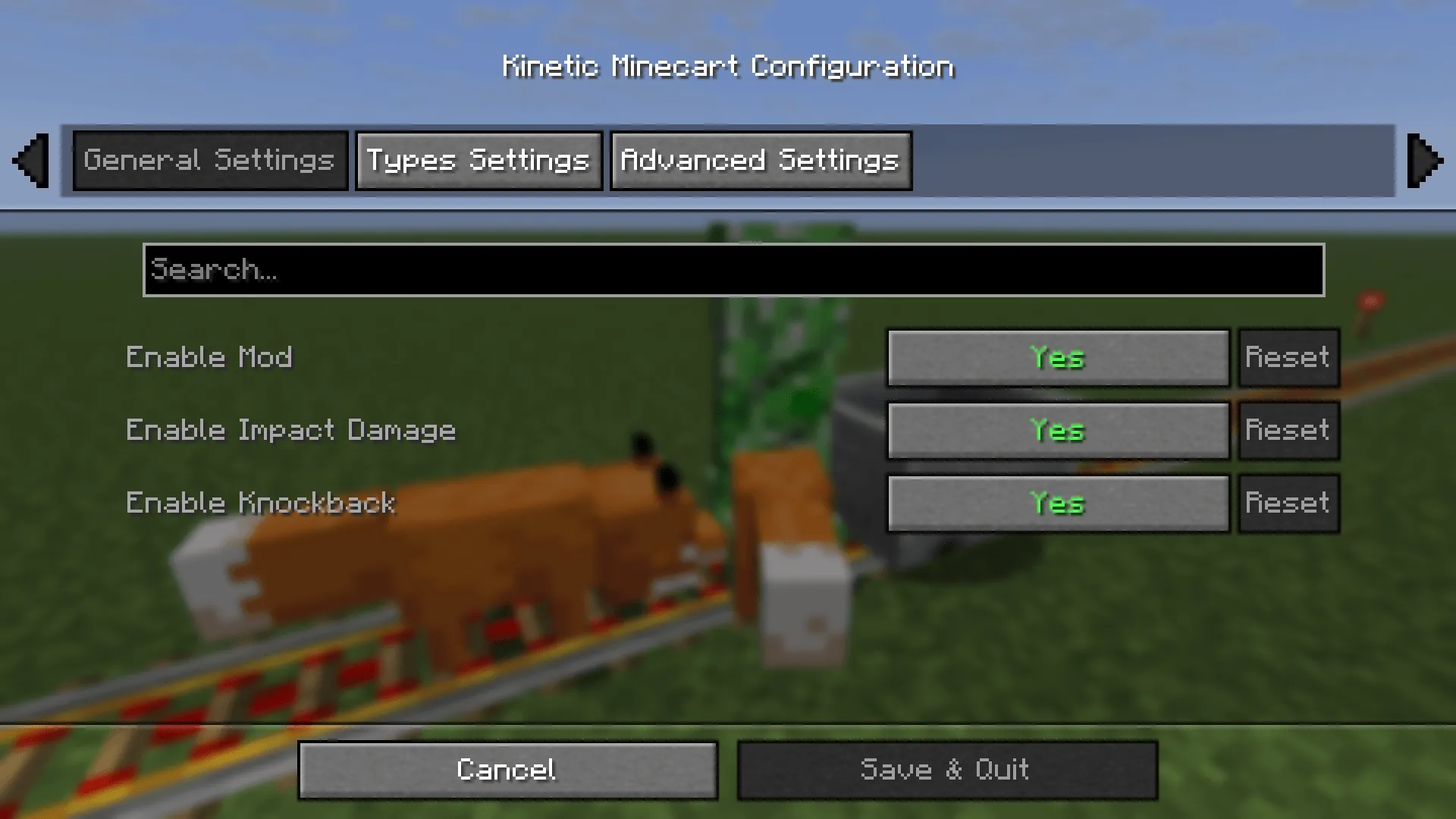Kinetic Minecart — скриншот 2 (Моды, Minecraft)