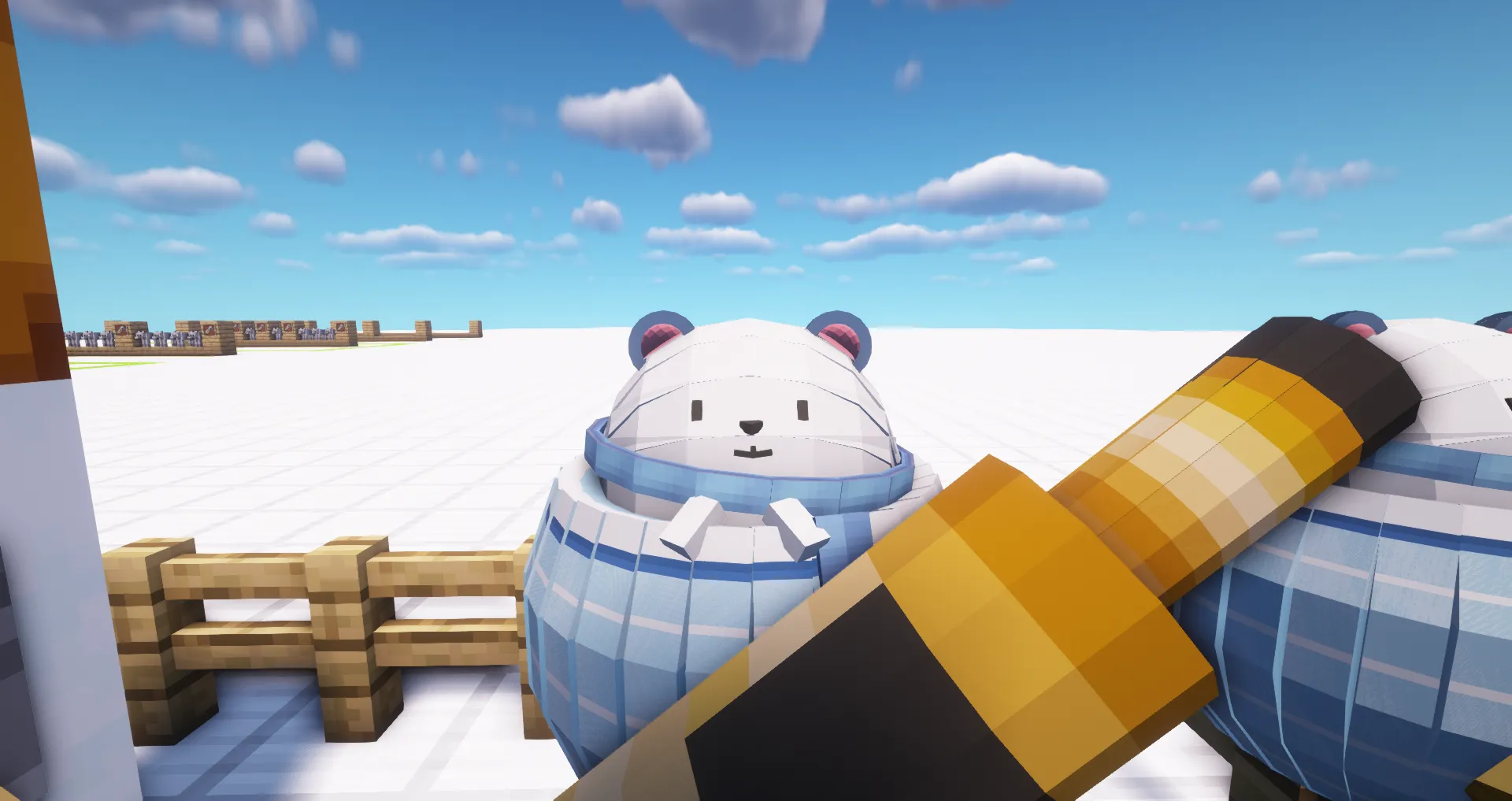 hololive-Daifuku(Snow golem) — скриншот 3 (Текстуры, Minecraft)