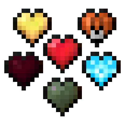 Fresh Hearts Health Bar HUD Hotbar — скриншот 2 (Текстуры, Minecraft)