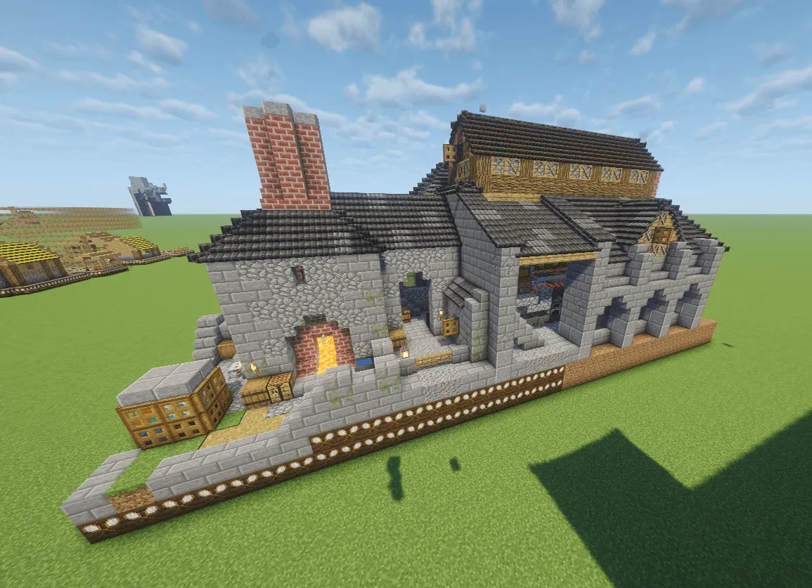 Medieval Oak Extension and Optimization Style Pack for MineColonies — скриншот 15 (Аддоны, Minecraft)
