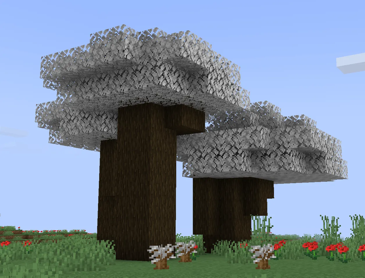 Pale Dark Oak Leaves — скриншот 1 (Текстуры, Minecraft)