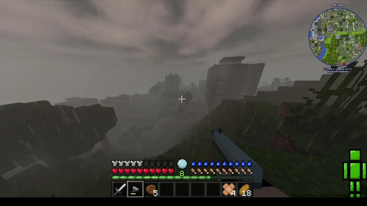 Remain Human: Zombie Apocalypse Survival Horror — скриншот 3 (Модпаки, Minecraft)