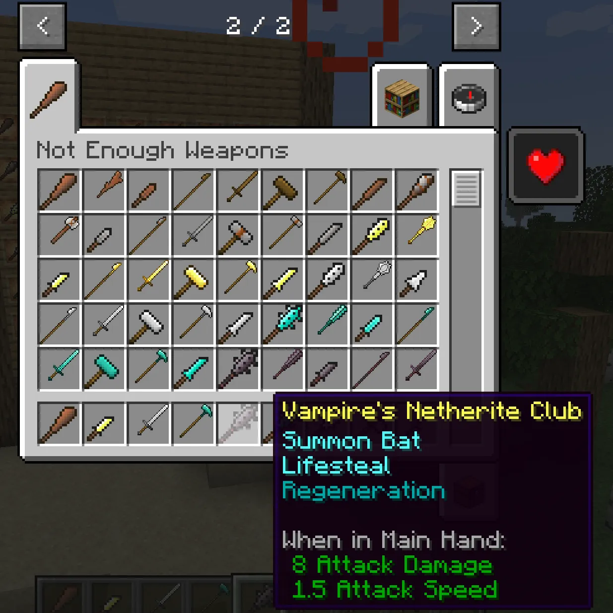 Not Enough Weapons, Моды, Minecraft