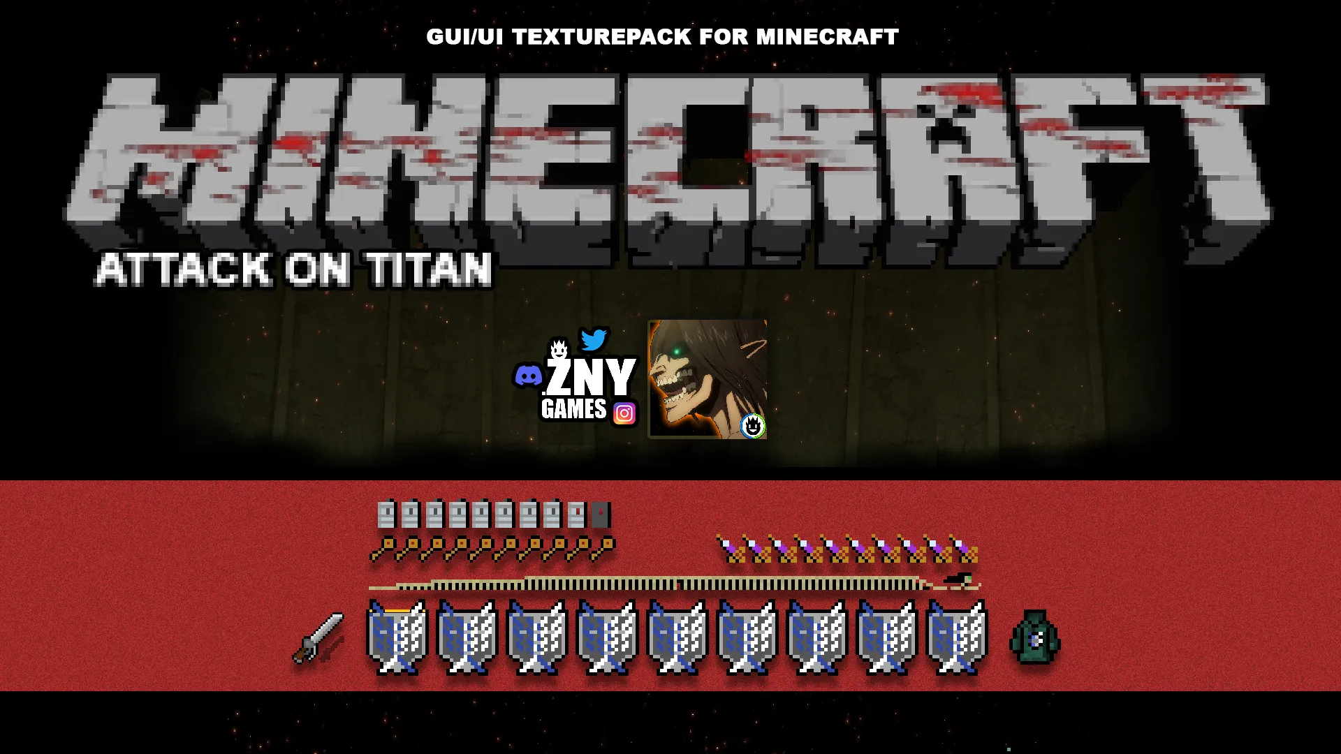 ATTACK ON TITAN UI — скриншот 10 (Текстуры, Minecraft)