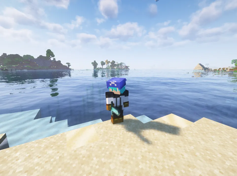 Turtle Helmet to Team aqua Helmet — скриншот 2 (Текстуры, Minecraft)