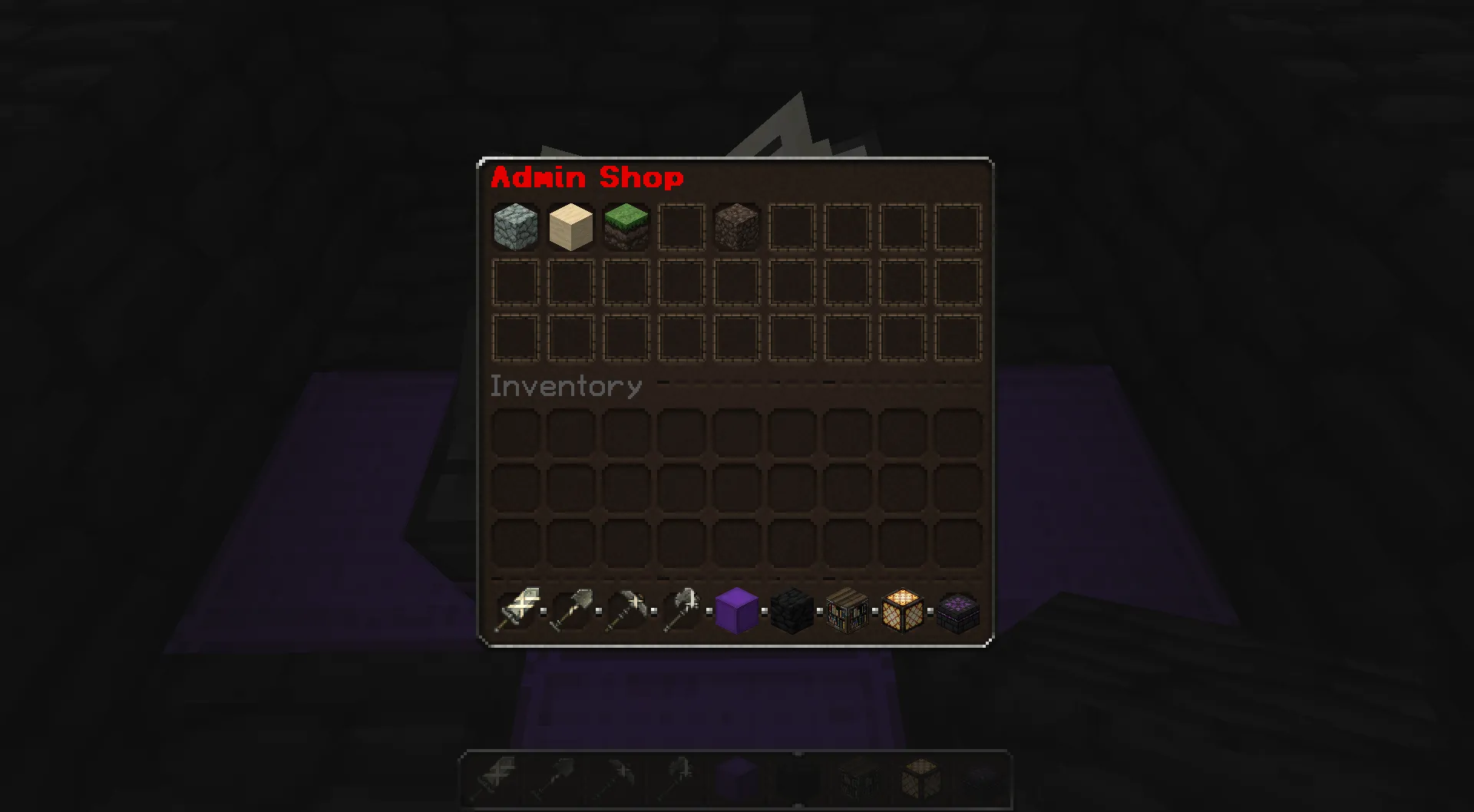 ETableShop, Плагины, Minecraft