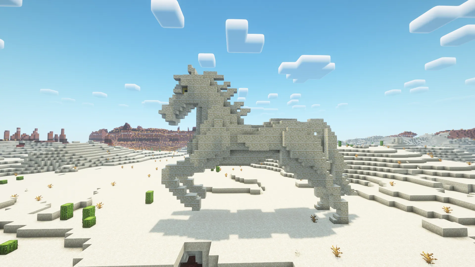 Desert Horse Statue — скриншот 1 (Моды, Minecraft)