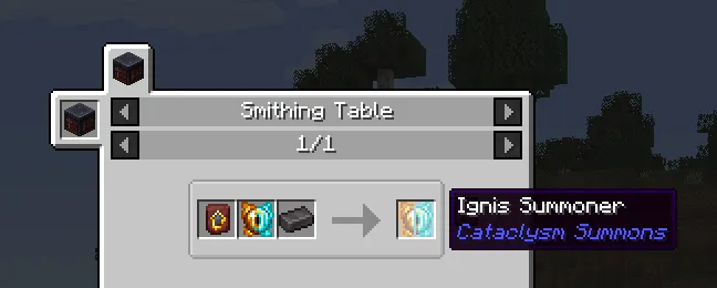 Cataclysm Summons, Моды, Minecraft