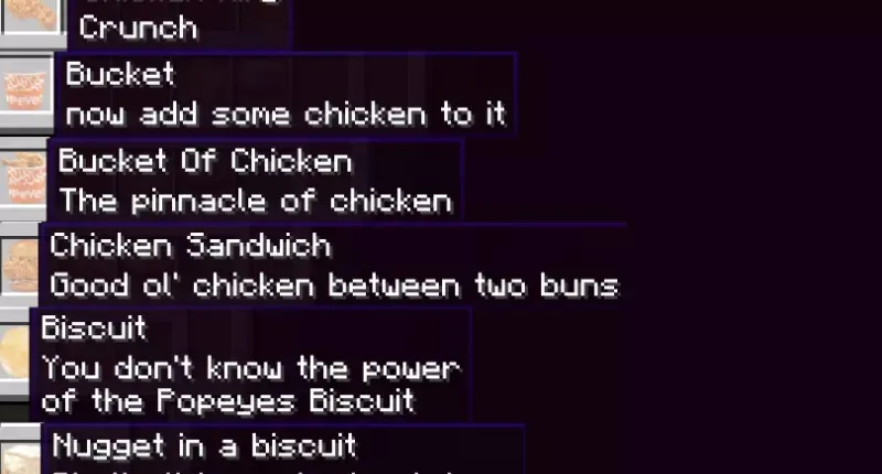 Popeyes — скриншот 1 (Моды, Minecraft)