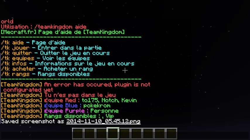 Team Kingdom — скриншот 4 (Плагины, Minecraft)