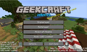 GeekCraft - Custom UI and Unicodes — скриншот 1 (Текстуры, Minecraft)