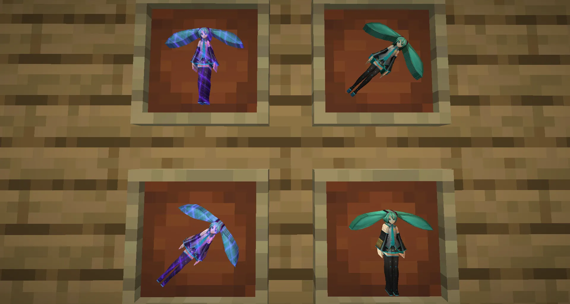 Hatsune Piku — скриншот 1 (Текстуры, Minecraft)