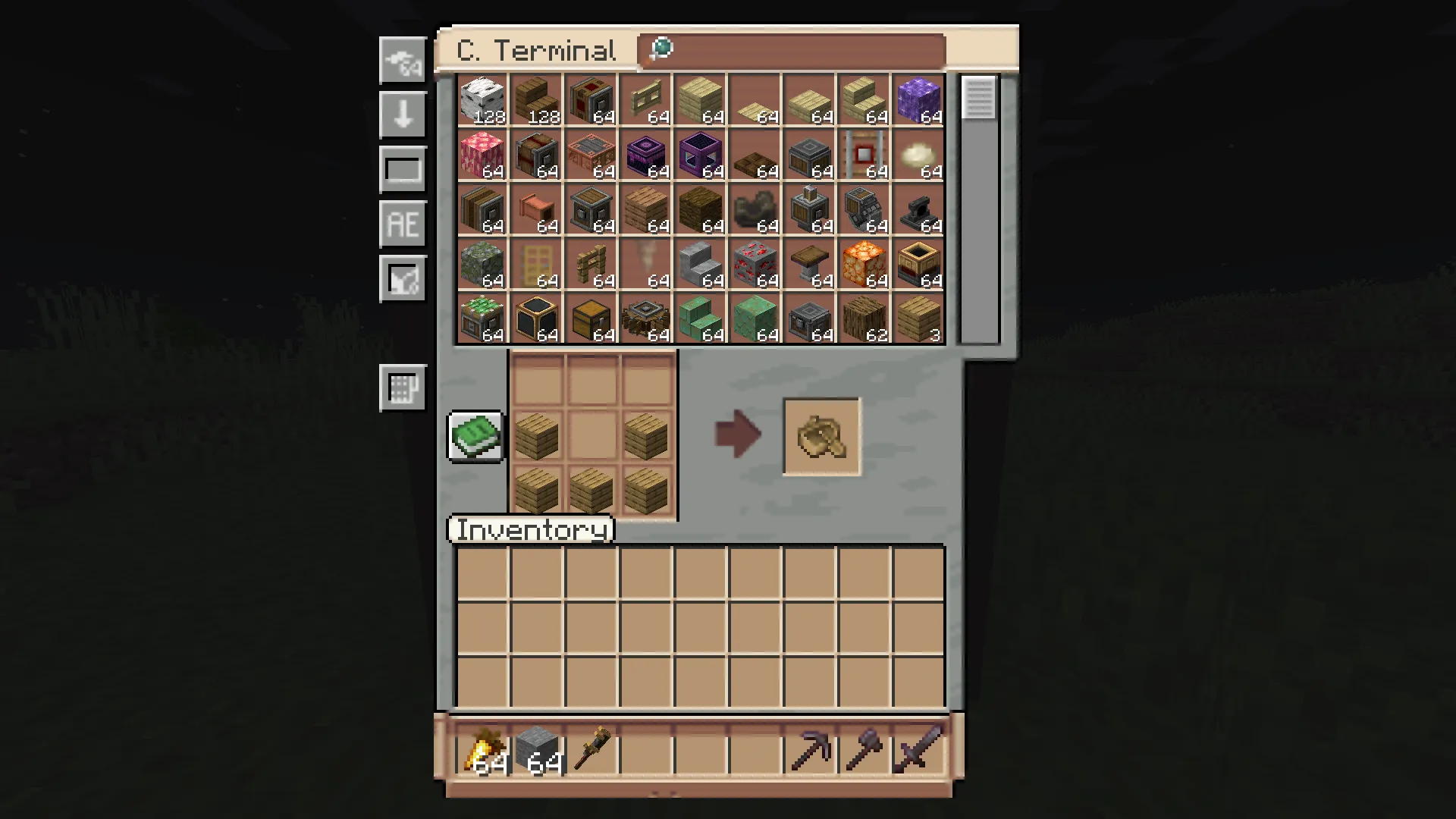 Create: Better Tom's  Storage GUI — скриншот 1 (Текстуры, Minecraft)